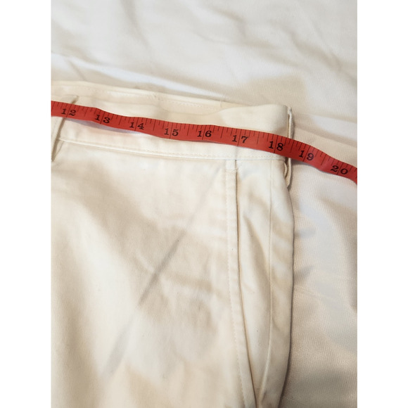 Polo Ralph Lauren Pants Men's 36x30 White Cream Khaki Chino Flat Front Preston - Picture 12 of 13
